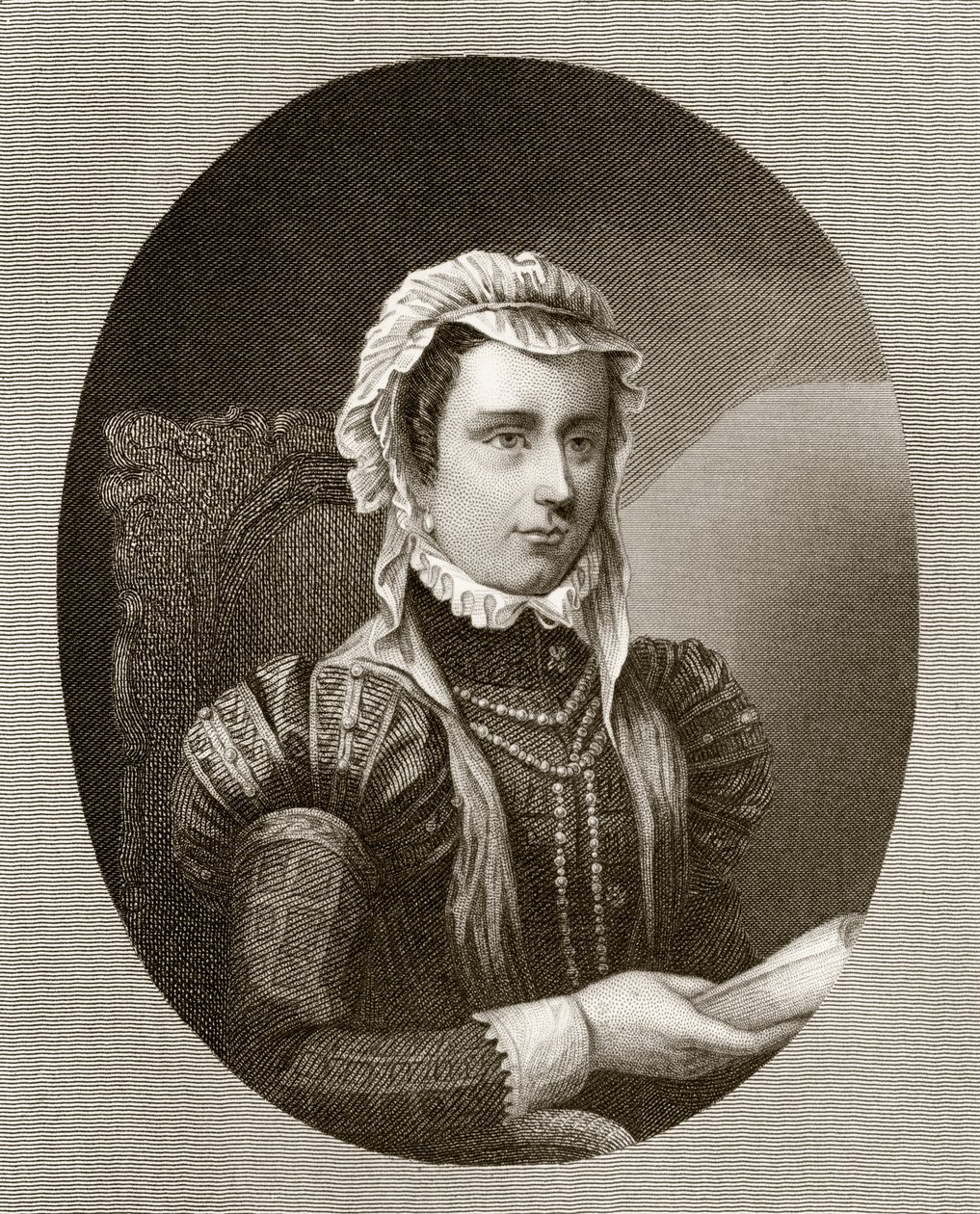 Margaret, Parman herttuatar, kirjasta "History of the Reign of Philip II", julkaistu vuonna 1855 tekijältä English School