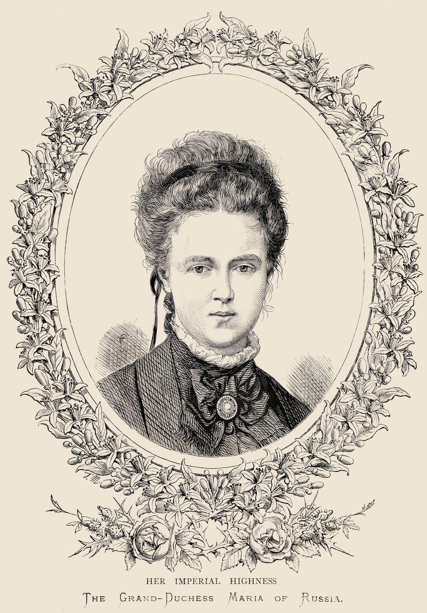 Maria Aleksandrovna (1853-1920) Hänen keisarillinen korkeutensa Venäjän suuriruhtinatar. tekijältä English School