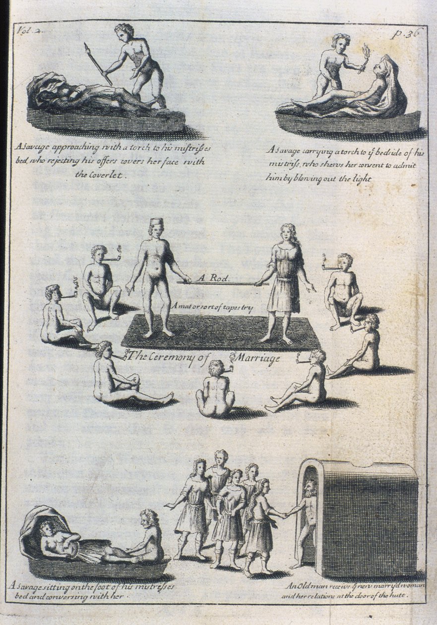 Avioliittotapa, 1703 (kaiverrus tekijältä English School