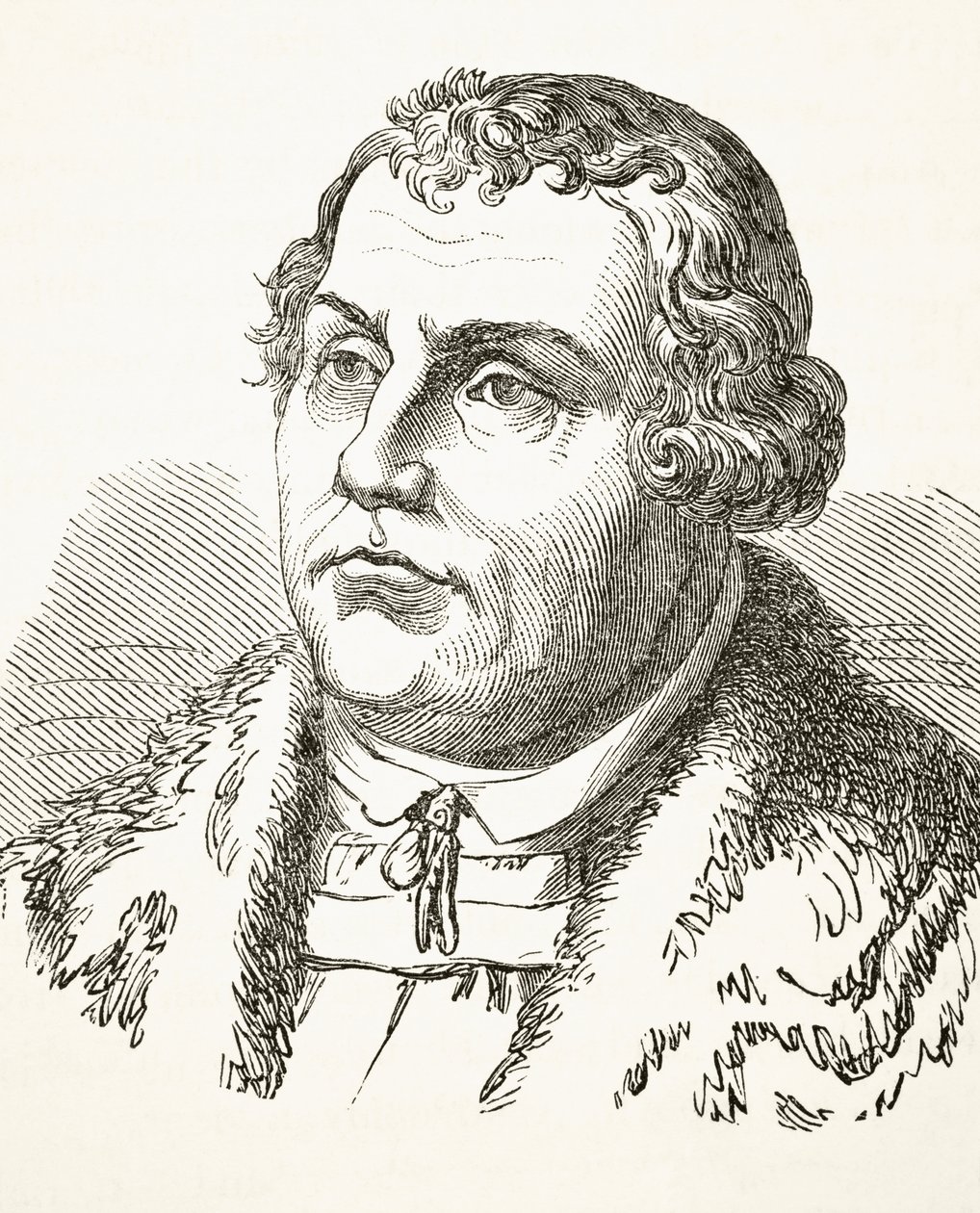 Martin Luther, William Hickman Smith Aubreyn (1858-1916) teoksesta The National and Domestic History of England, julkaistu Lontoossa, noin 1890 tekijältä English School