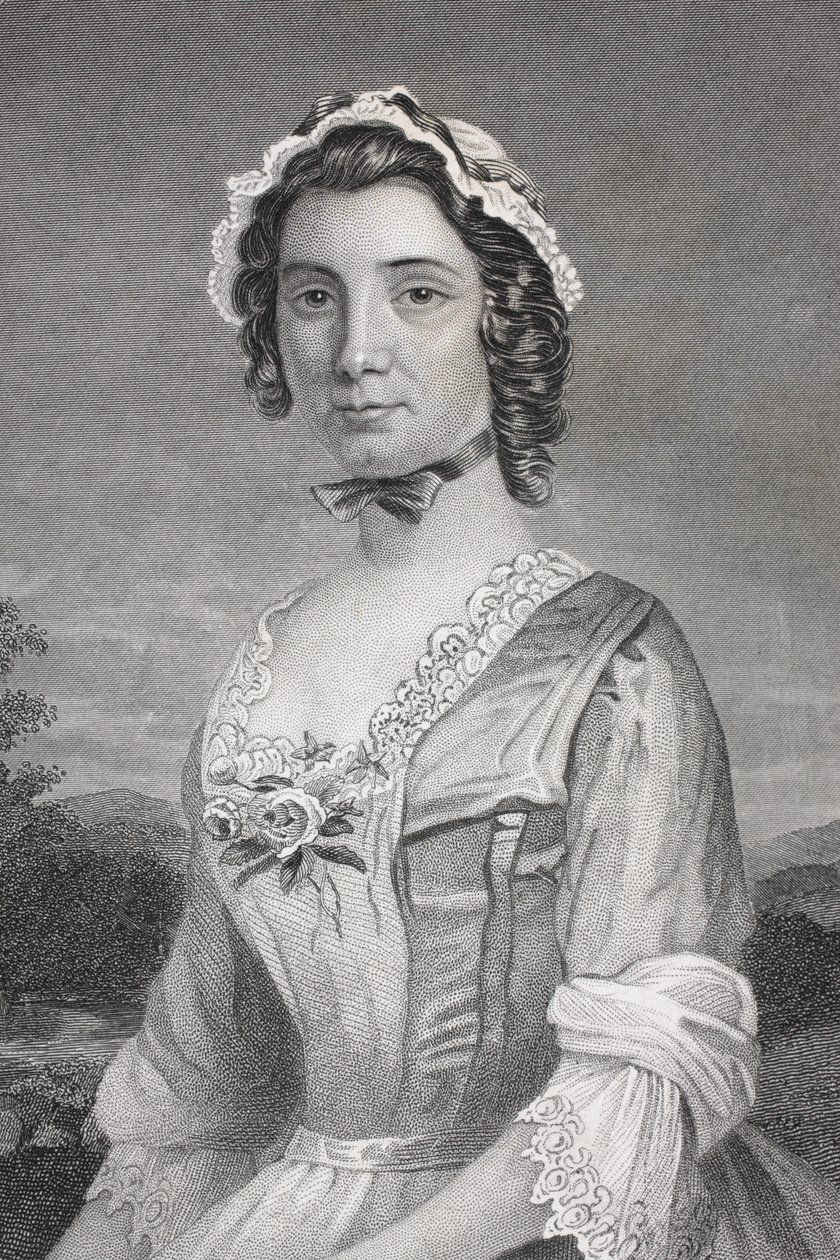 Mary Philipse, "Gallery of Historical Portraits" -julkaisusta, julkaistu noin 1880 tekijältä English School
