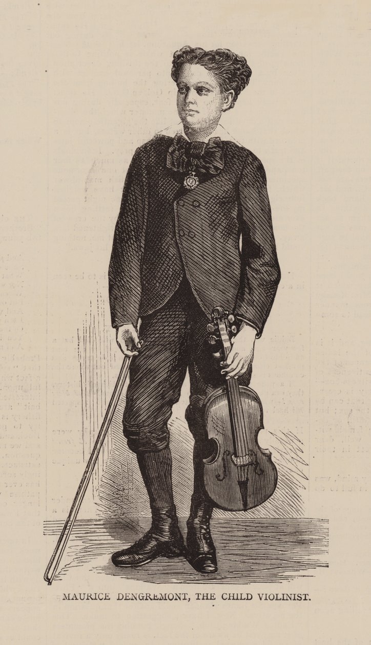 Maurice Dengremont, Lapsi viulisti (kaiverrus) tekijältä English School
