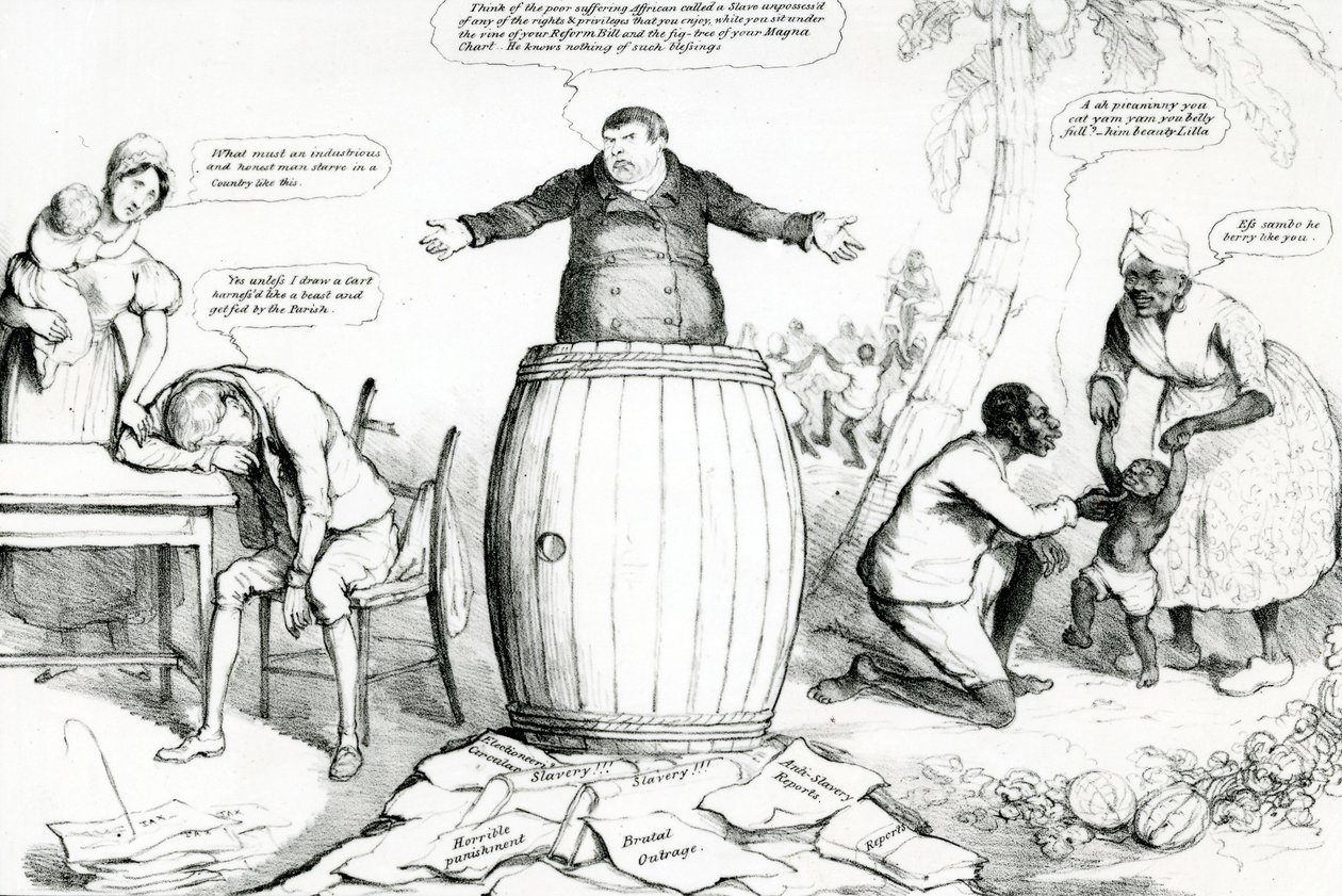 McLeans Monthly Sheet of Caricatures, or the Looking Glass, julkaisija Thomas McLean, painos Robert Seymour, 1832 tekijältä English School