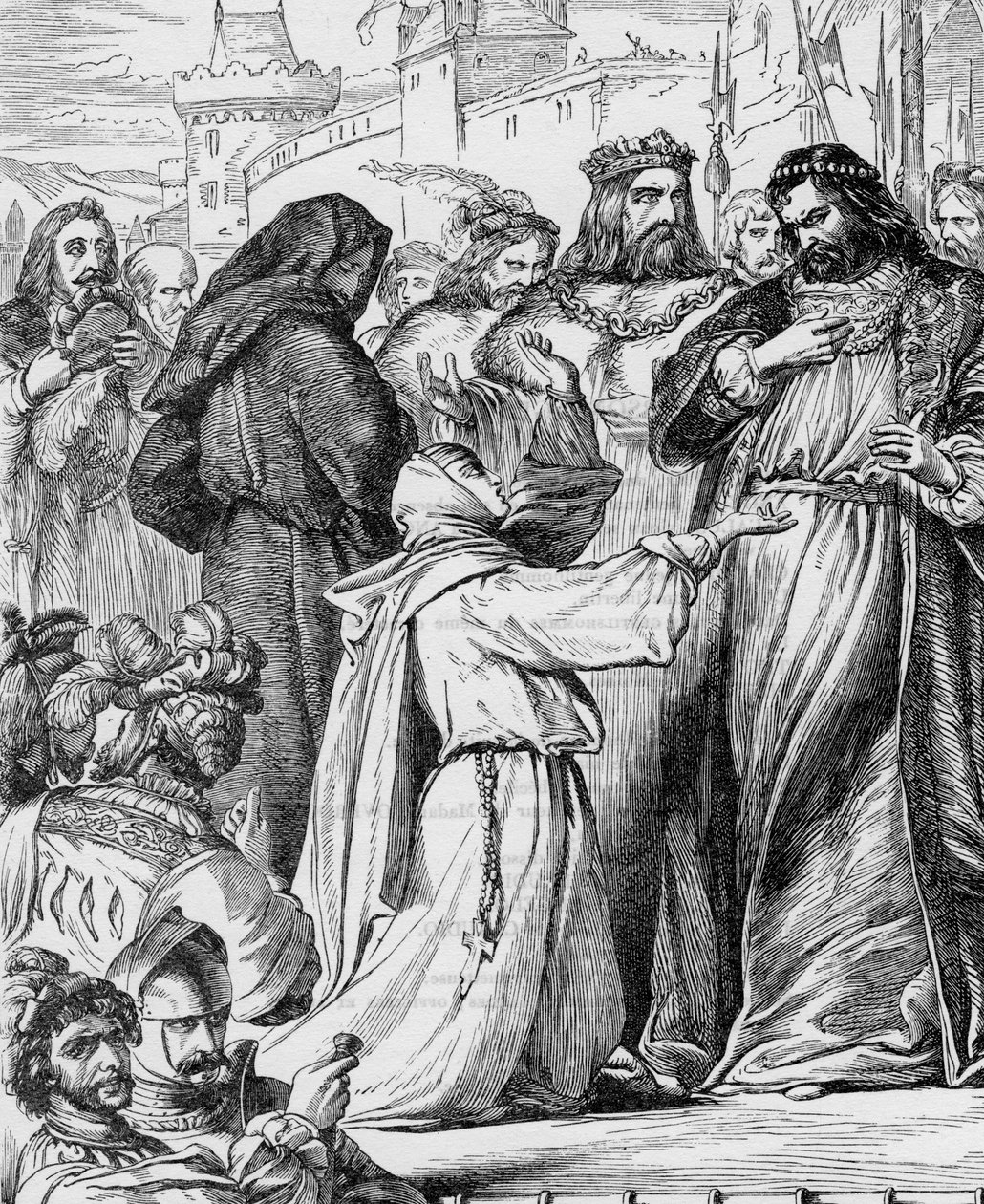 Measure for Measure - Illustration in "" William Shakespearen valmiit teokset"" 1866 - Tämän painoksen kuvitukset ja yleinen muoto on lainattu Cassellin kuvitetusta Shakespearesta, joka julkaistiin Lontoossa tekijältä English School