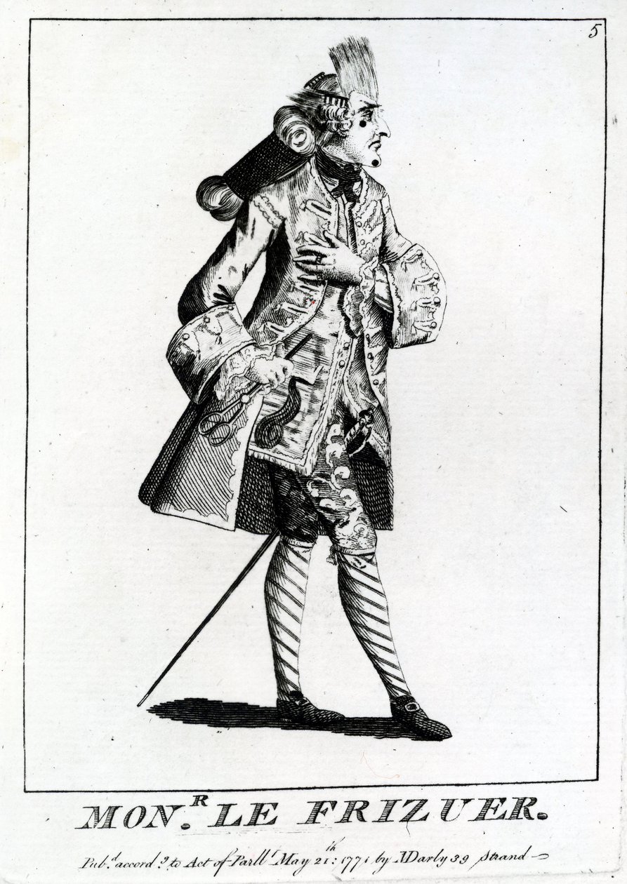 Mons. Frizer, 1771 tekijältä English School
