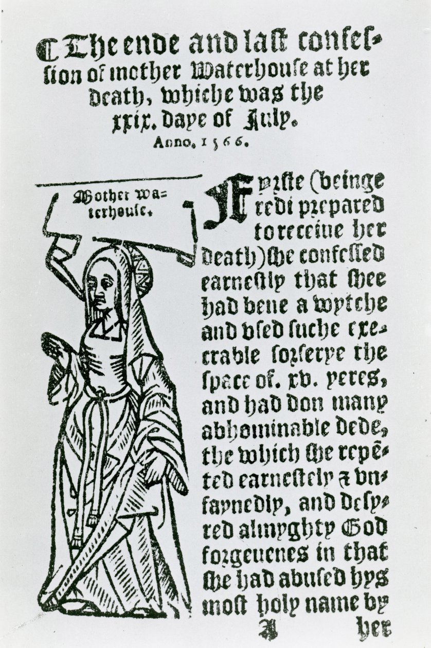 Mother Waterhouse (n. 1503-1566), pamfletti, 1566 tekijältä English School