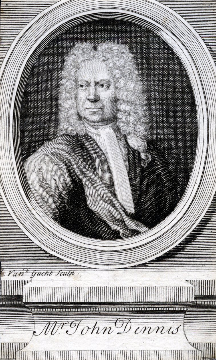 herra John Dennis (1658-1734) tekijältä English School