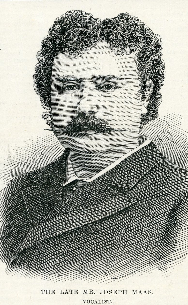 Herra Joseph Maas (1847-1886), kuvitus grafiikkaa varten tekijältä English School