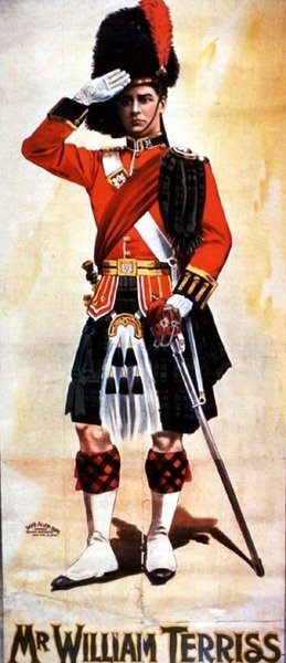 "Mr William Terriss" (1847-97) (värilitografia) tekijältä English School
