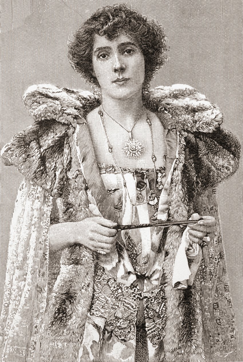 Mrs Patrick Campbell, From The Strand Magazine julkaistiin 1897. tekijältä English School