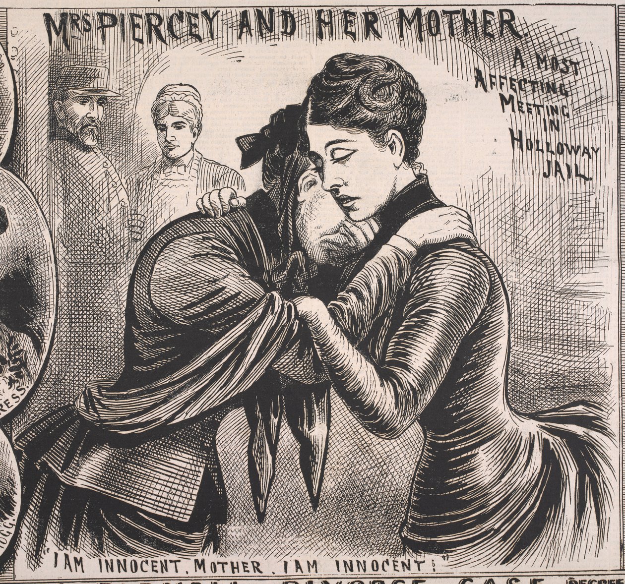 Rouva Piercey ja hänen äitinsä, Illustrated Police News, 22. marraskuuta 1890 (painettu). tekijältä English School