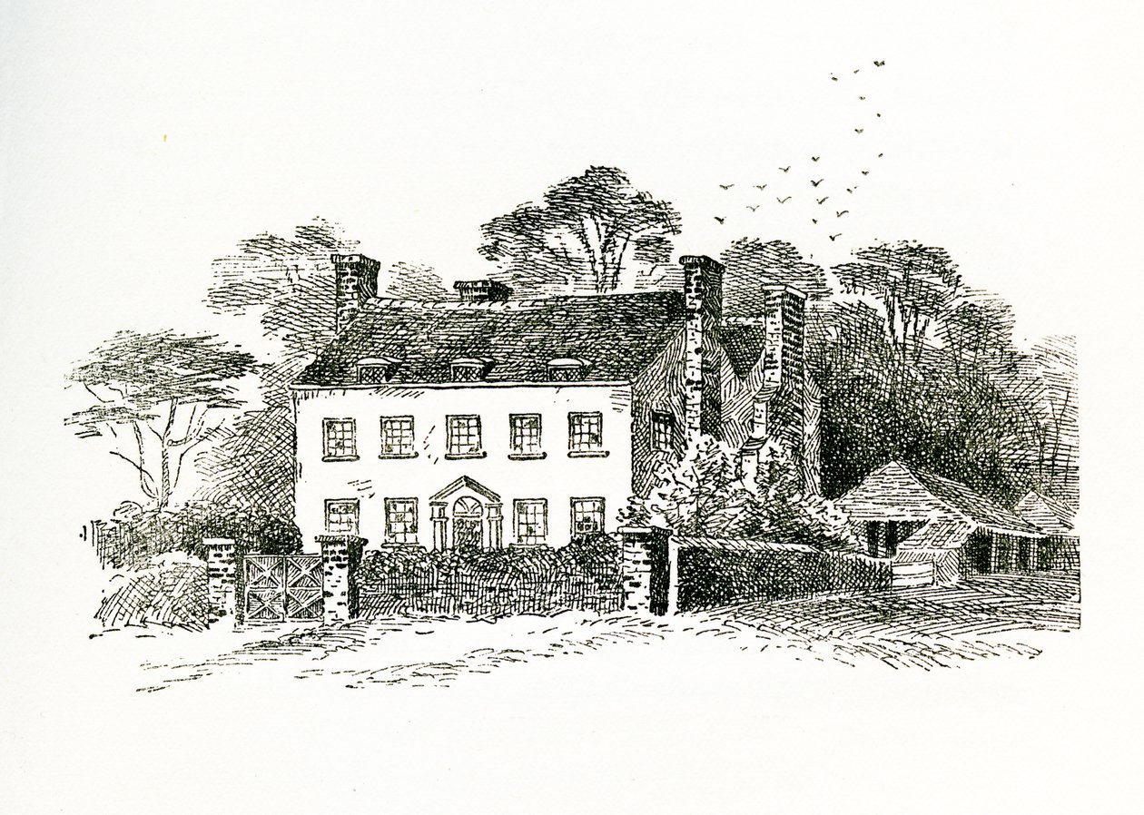 Mrs Snookesin talo Ringmerissä, Sussexissa, Englannissa, 1733 tekijältä English School