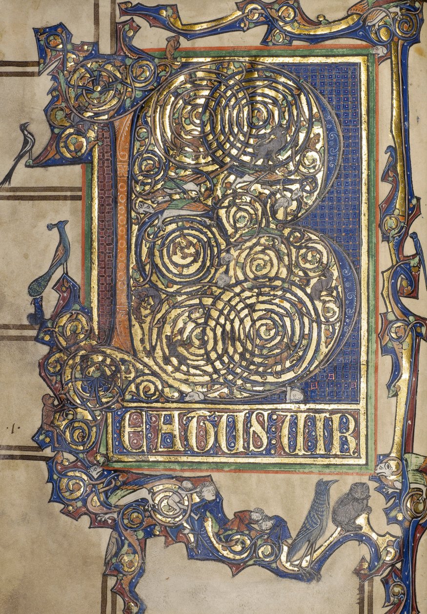 Ms. New Coll 358, etukappale, Psalter, St. Alban