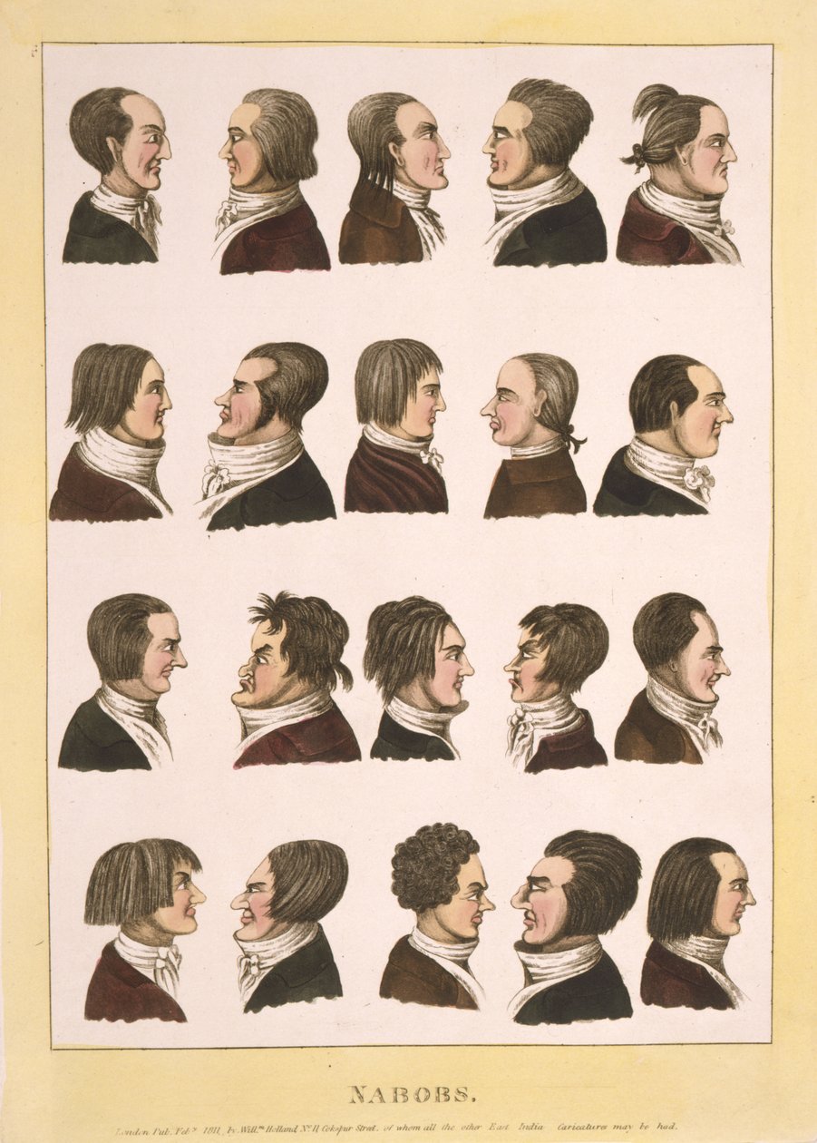 Nabobs, pub.1811 (värillinen kaiverrus) tekijältä English School