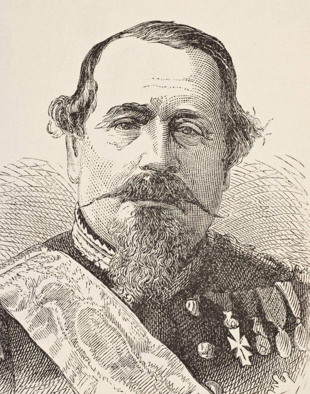 Napoleon III, William Hickman Smith Aubreyn (1858-1916) julkaisusta The National and Domestic History of England, julkaistu Lontoossa, noin 1890 tekijältä English School