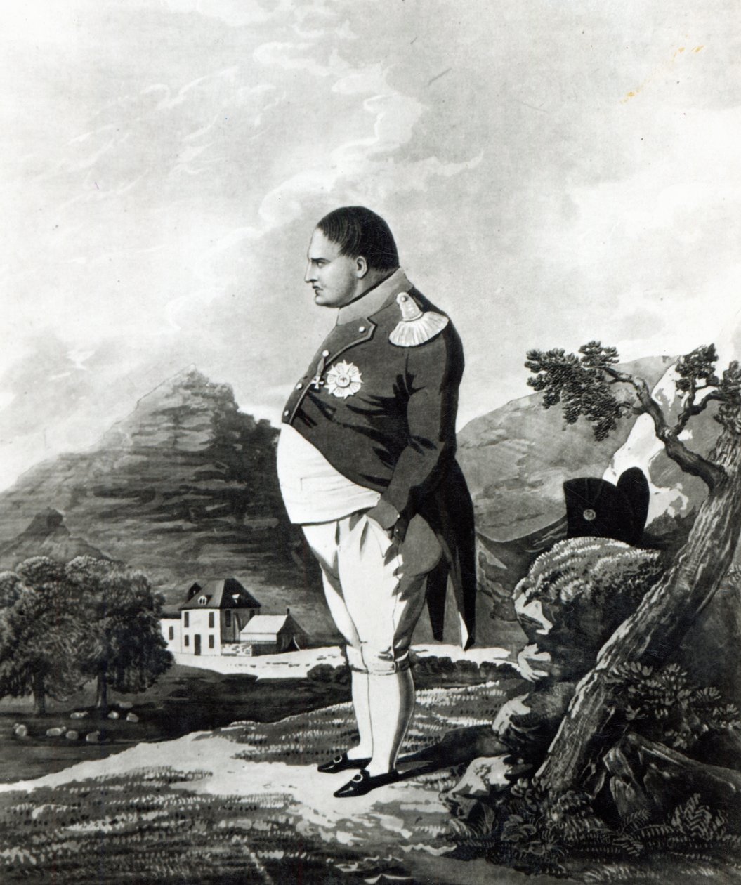 Napoleon Pyhän Helenan saarella, 1820 tekijältä English School