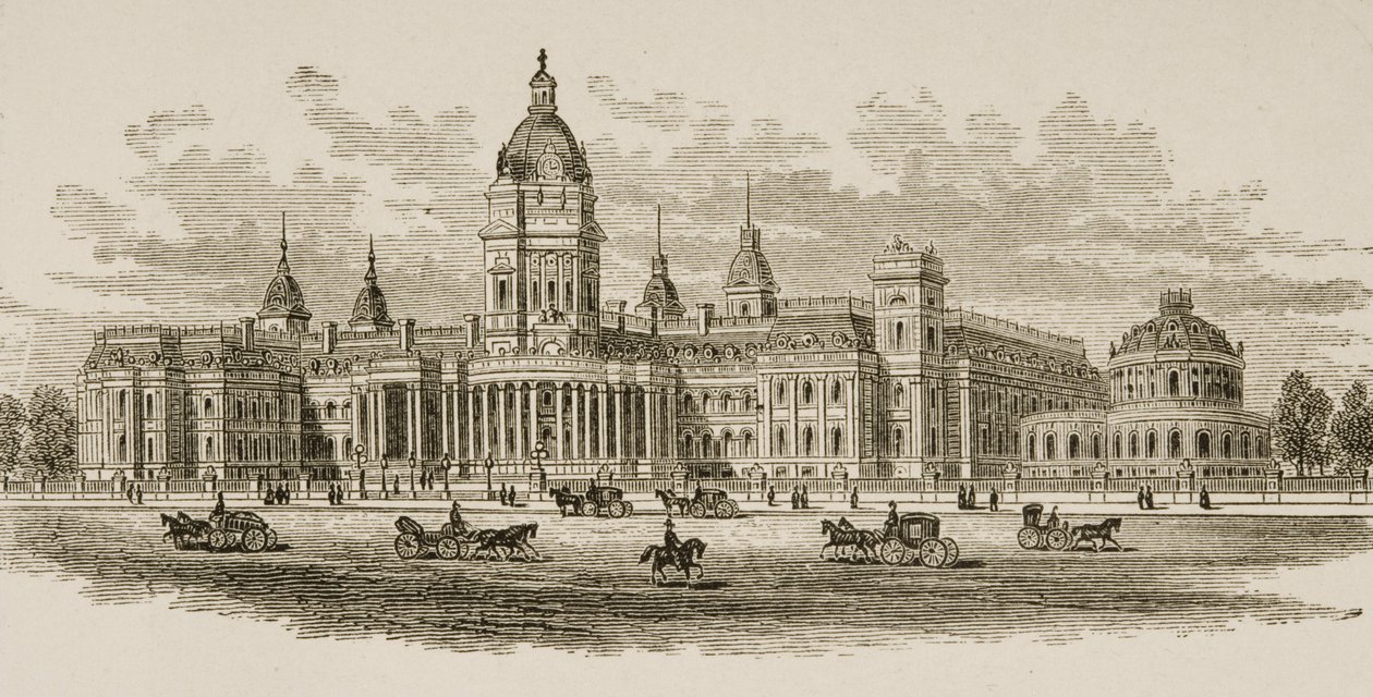 New City Hall, San Francisco, American Picturesista, julkaissut The Religious Tract Society, 1876 tekijältä English School