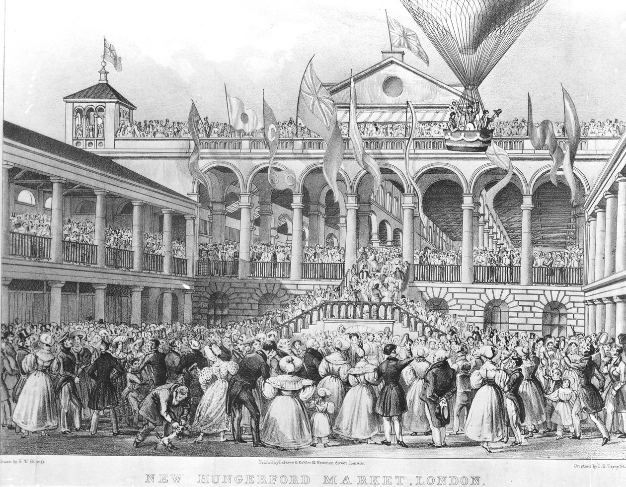 New Hungerford Market, 1833 tekijältä English School