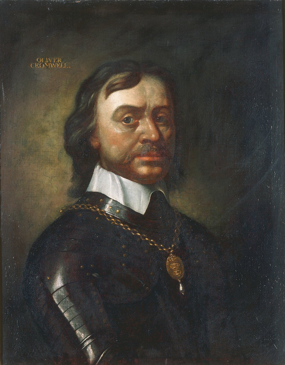 Oliver Cromwell, n. 1670-1690 (öljy kankaalle) tekijältä English School