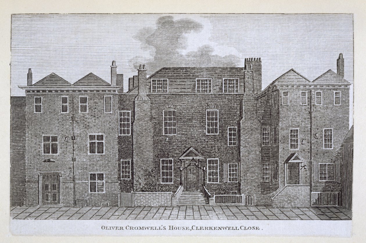 Oliver Cromwells House, Clerkenwell Close, 1800-luku tekijältä English School