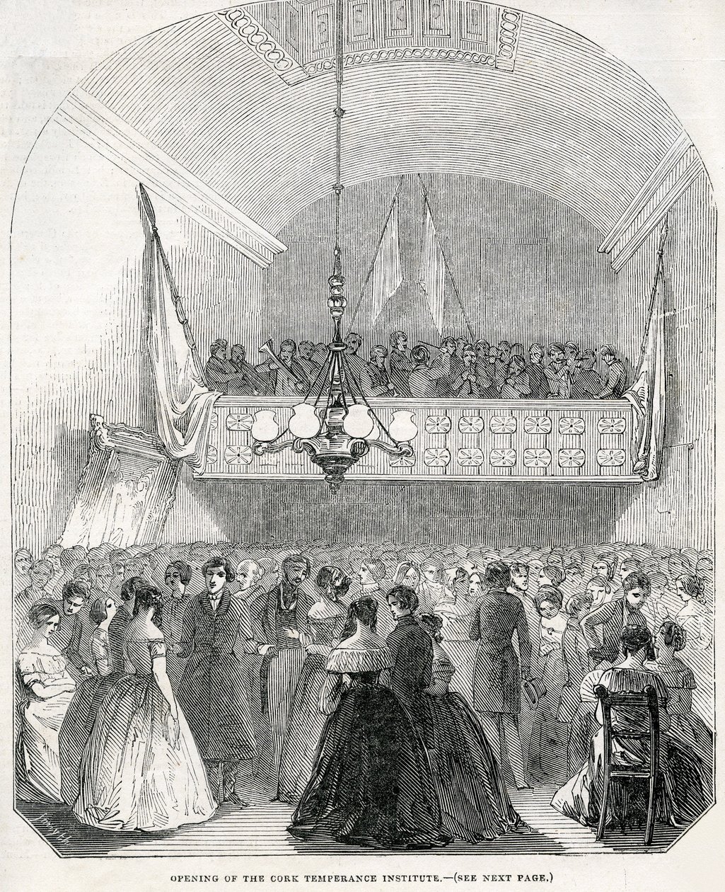 Cork Temperance Instituten avajaiset, 1845 tekijältä English School