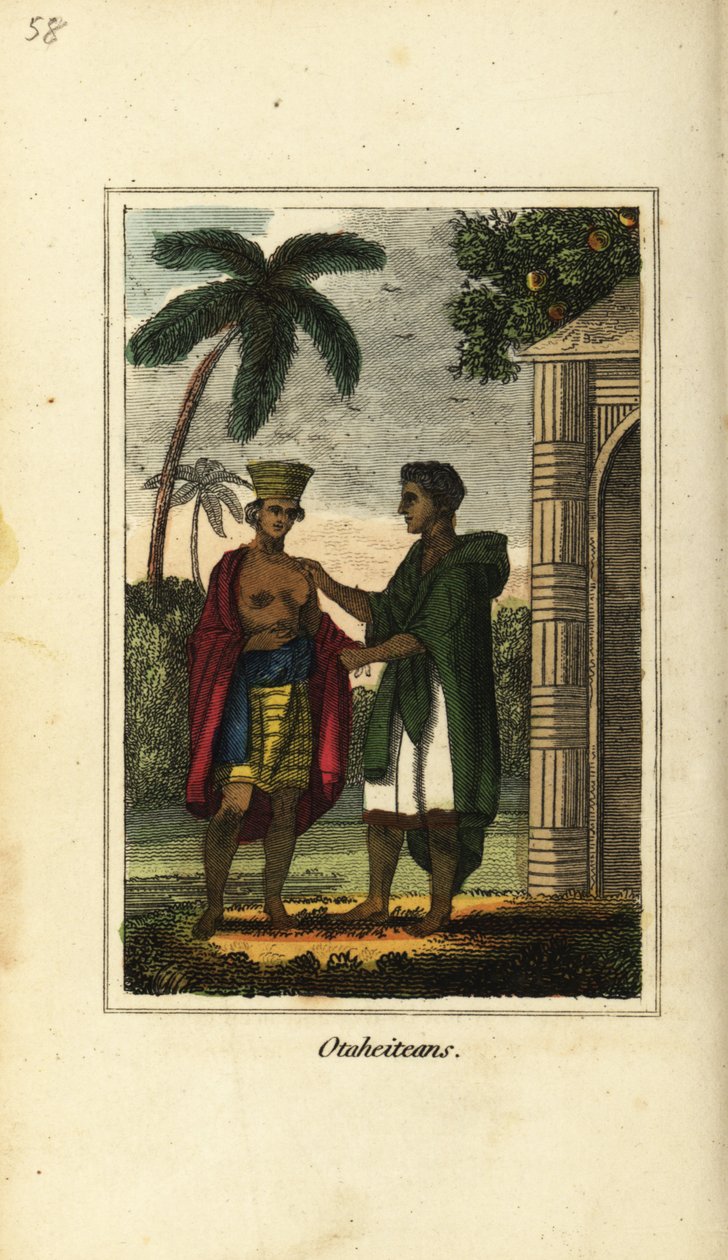 Otaheitialaiset tai Tahitin, Polynesian alkuperäisasukkaat tekijältä English School