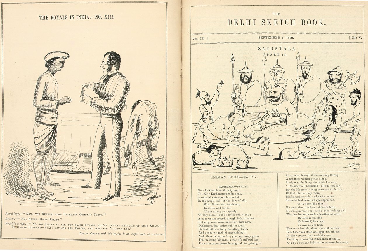 Sivut Delhi Sketchbookista tekijältä English School