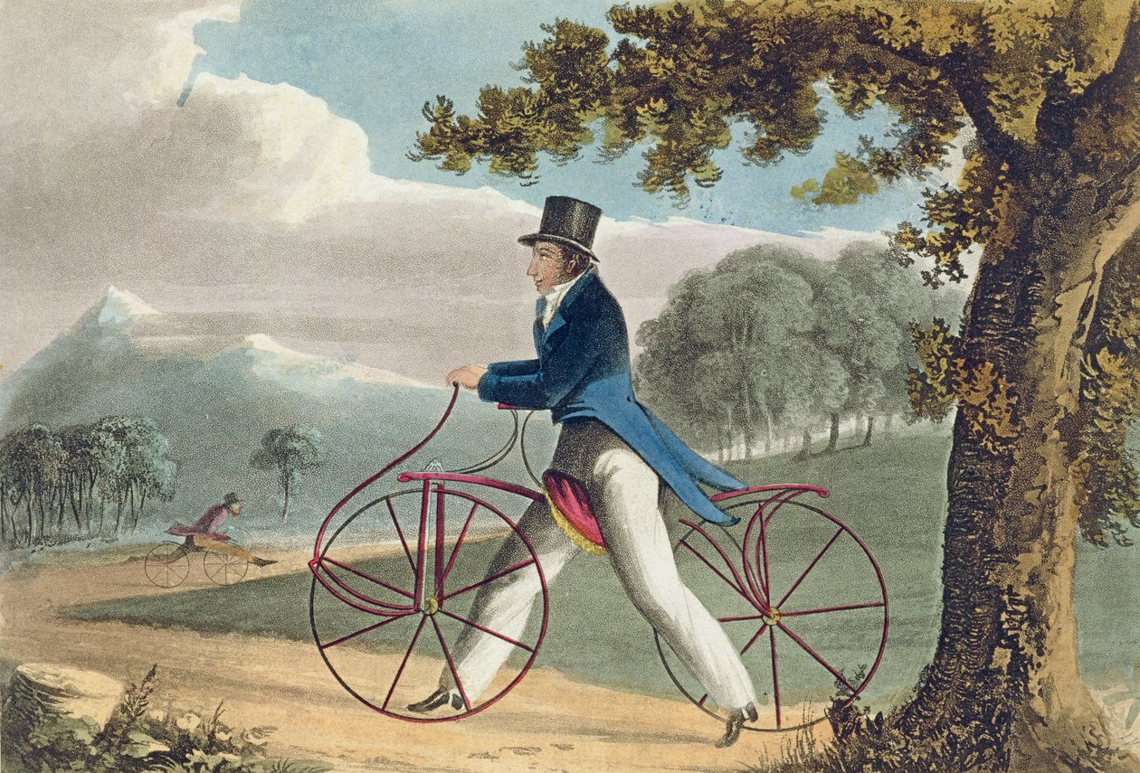 Pedestrian Hobbyhorse, Ackermanns Repository of Arts, 1819 tekijältä English School