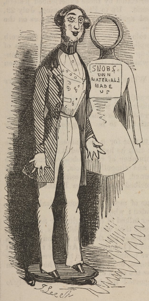 "Physiology of the London Idler: Chapter VI - Concerning the Gent", Punch tai London Charivari, Voi. 3, s. 60 tekijältä English School