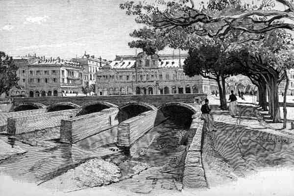 Place Massena, Nizza, Ranska, The Picturesque Mediterranean, osa 3, julkaisija Cassell and Co. Ltd. tekijältä English School