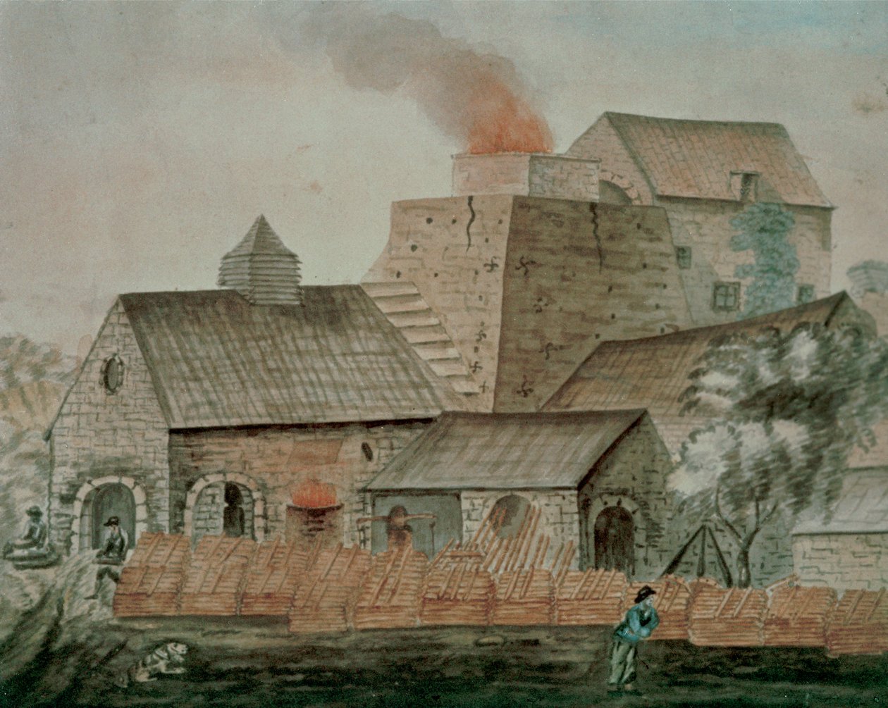 Pontygwaith Ironworks (vesiväri paperille) tekijältä English School
