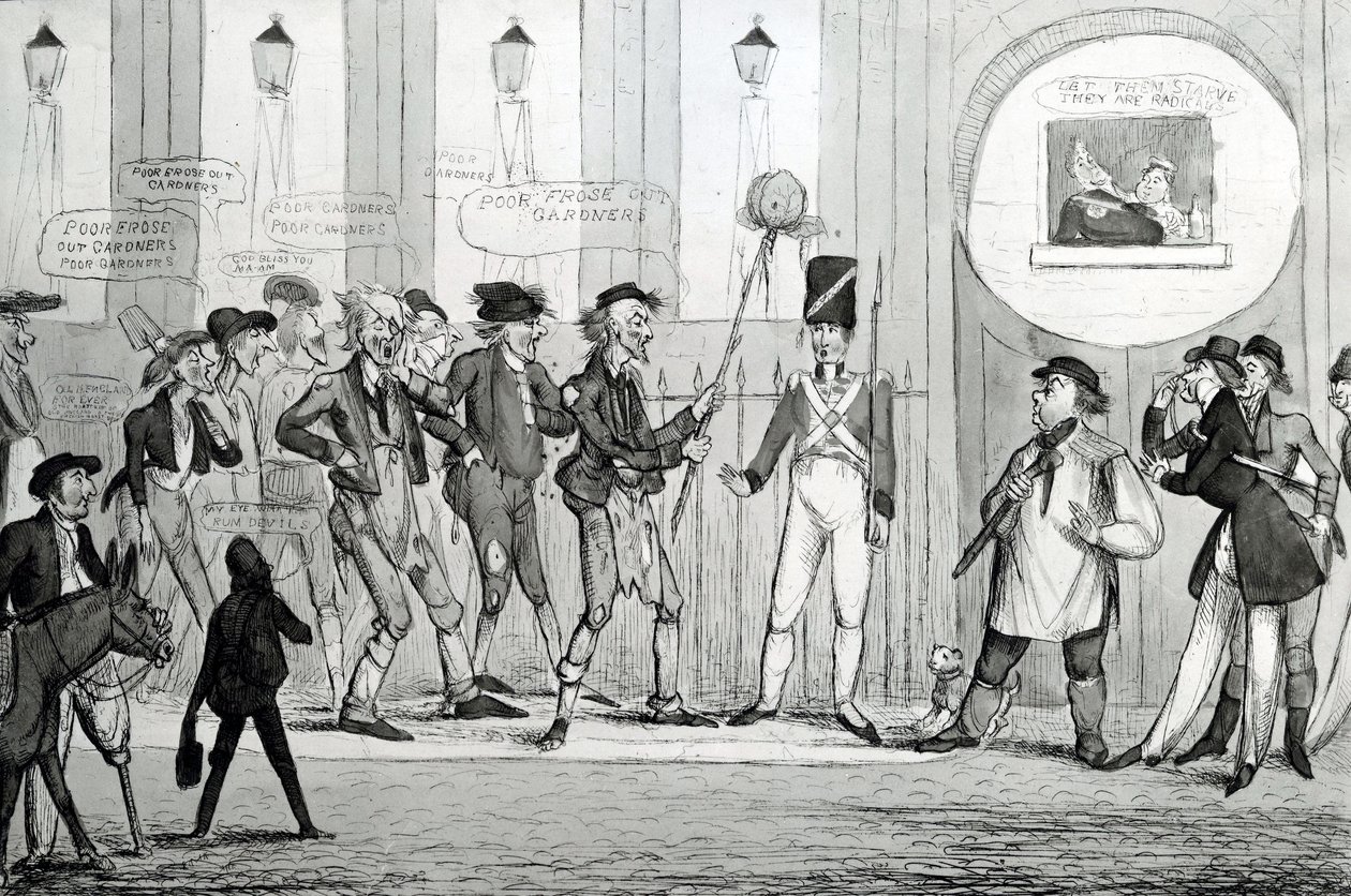 Köyhä Froze Out Gardners, 1820 tekijältä English School