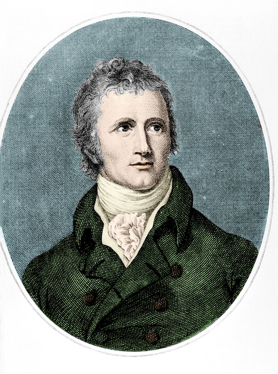 Alexander MacKenzien muotokuva (värillinen kaiverrus) tekijältä English School