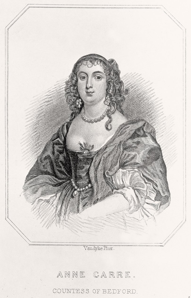 Bedfordin kreivitär Anne Carren muotokuva, 1835 tekijältä English School