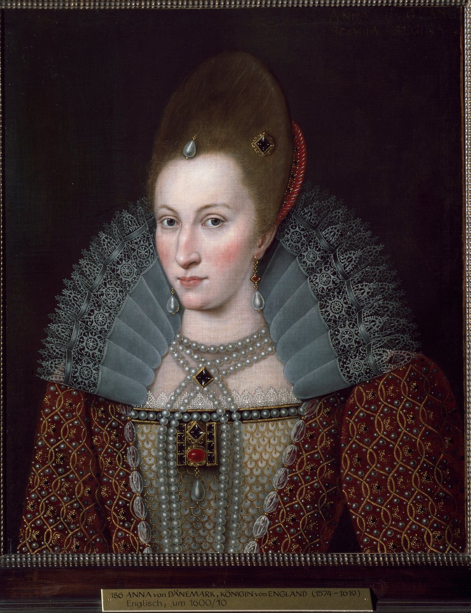Anne of Denmark muotokuva (maalaus tekijältä English School