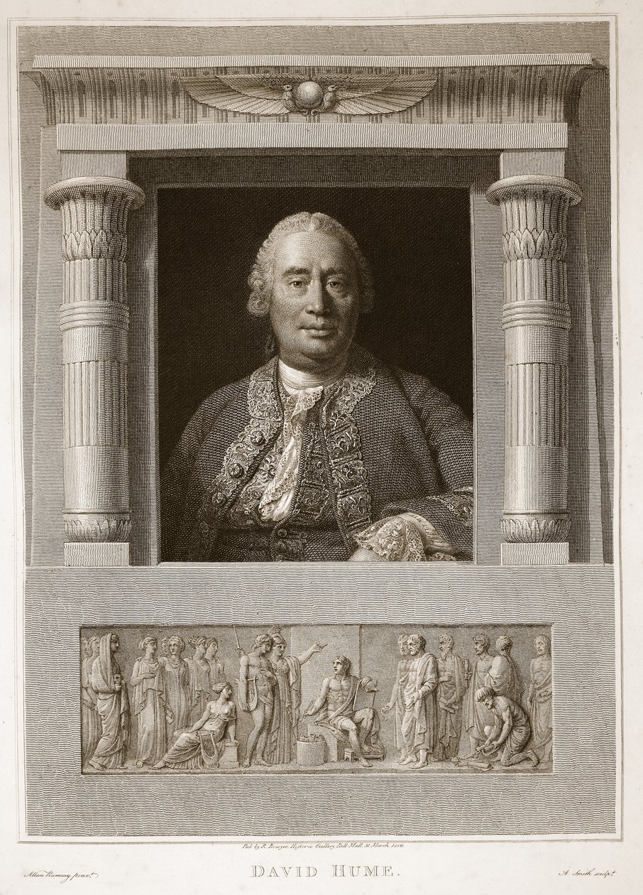 David Humen muotokuva, David Humen kuvitus Englannin historia, pubi. R. Bowyer, Lontoo, 1812 tekijältä English School