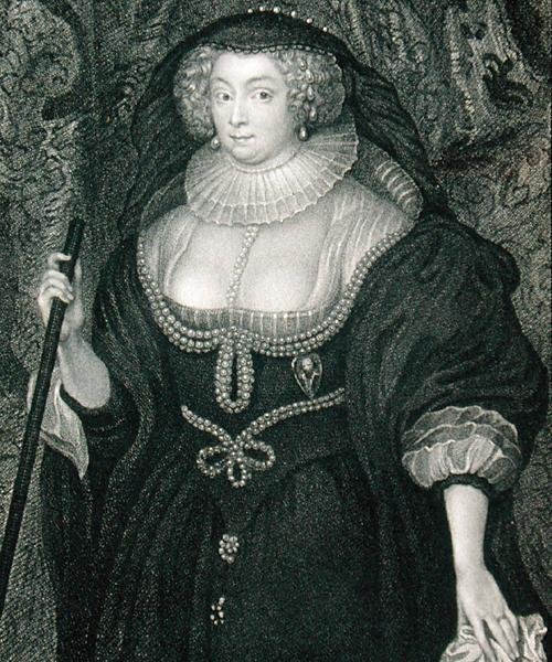 Richmondin herttuattaren Frances Howardin (n. 1578-1639) muotokuva "Lodge