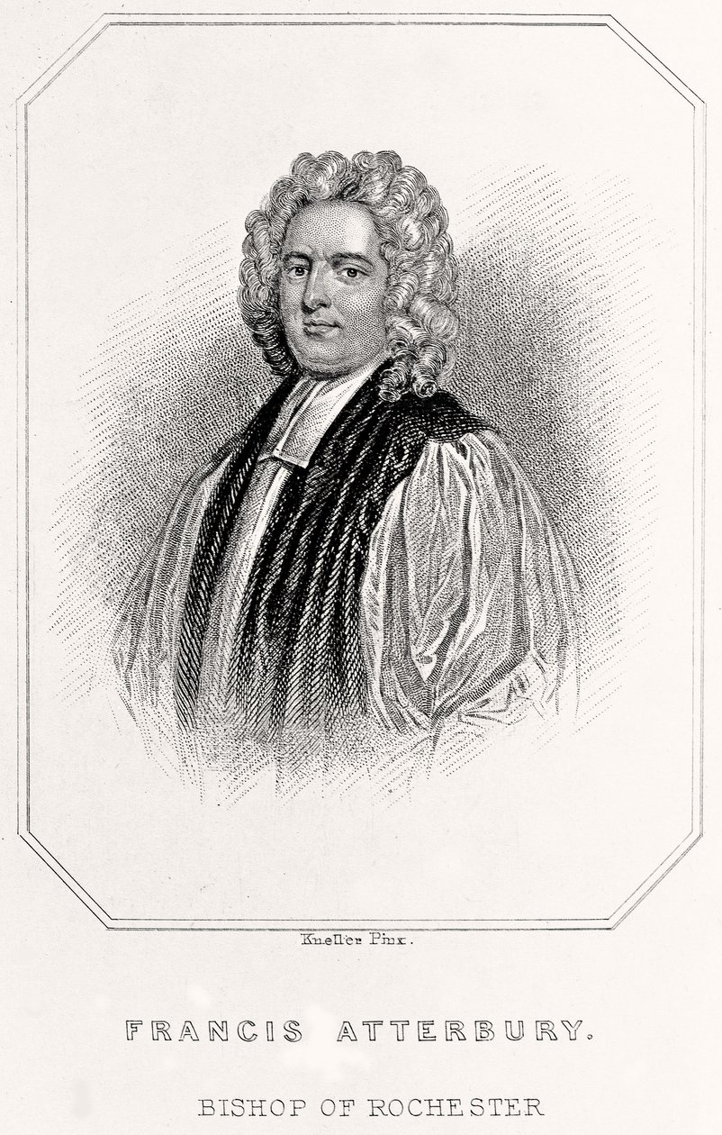 Rochesterin piispan Francis Atterburyn muotokuva, 1835 tekijältä English School