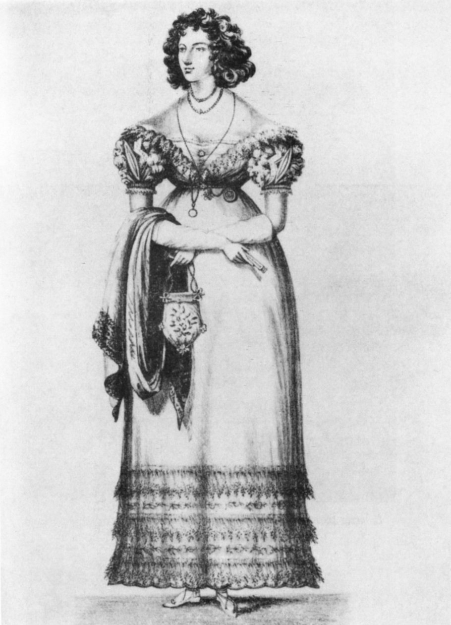 Harriette Wilsonin (1789-1846) muotokuva tekijältä English School