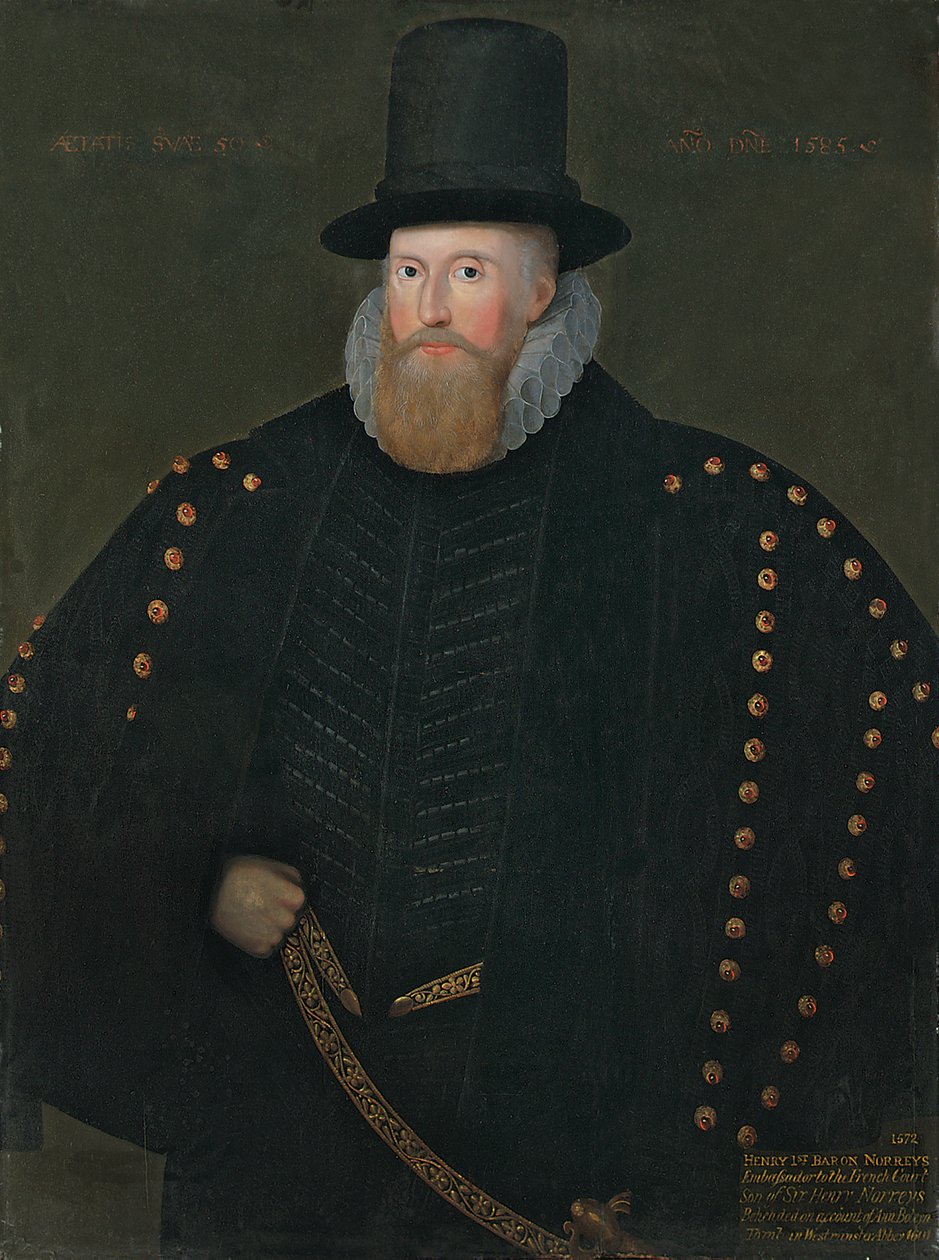 Henryn, 1. Baron Norrisin muotokuva Rycotesta, 1585 tekijältä English School