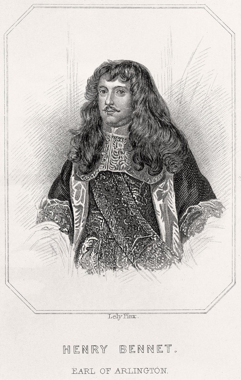 Muotokuva Henry Bennetistä, Earl of Arlington, 1835 tekijältä English School