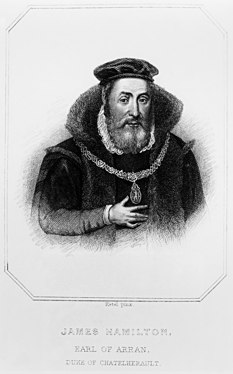 Muotokuva James Hamiltonista (1517-1575) Arranin toisesta jaarlista, "Lodge