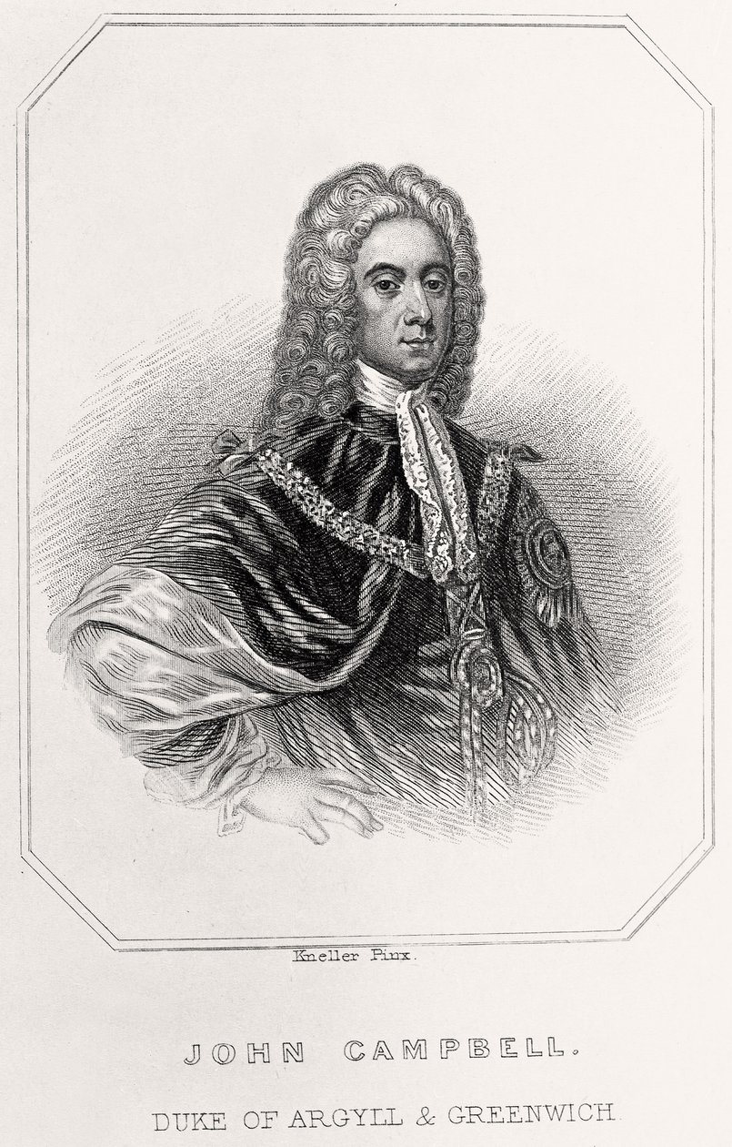 John Campbellin, Argyllin ja Greenwichin herttuan muotokuva, 1835 tekijältä English School