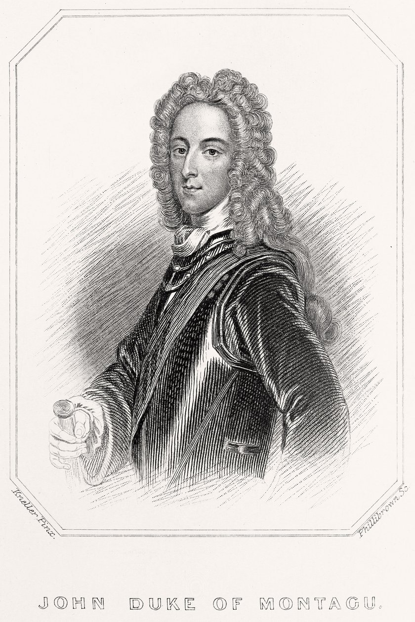 John Duke of Montagu muotokuva, 1835 tekijältä English School