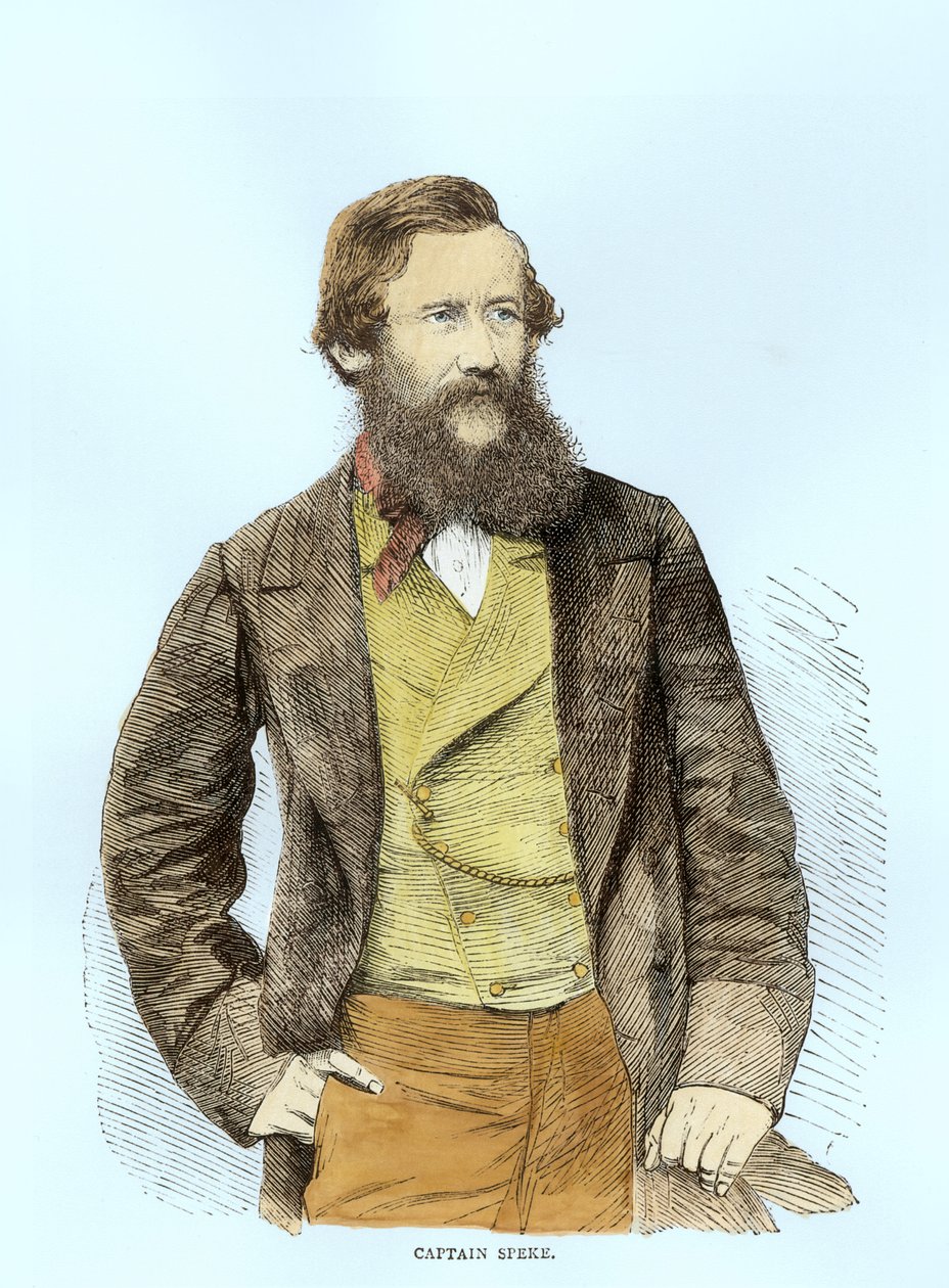 John Hanning Speken (1827-64) muotokuva (myöhempi väritys) tekijältä English School