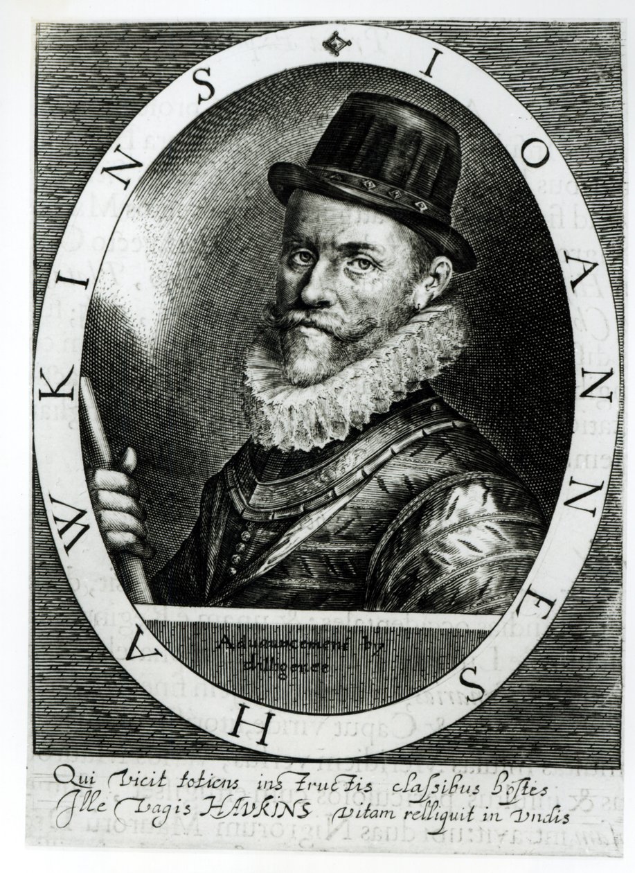 John Hawkinsin muotokuva (1532-95) tekijältä English School