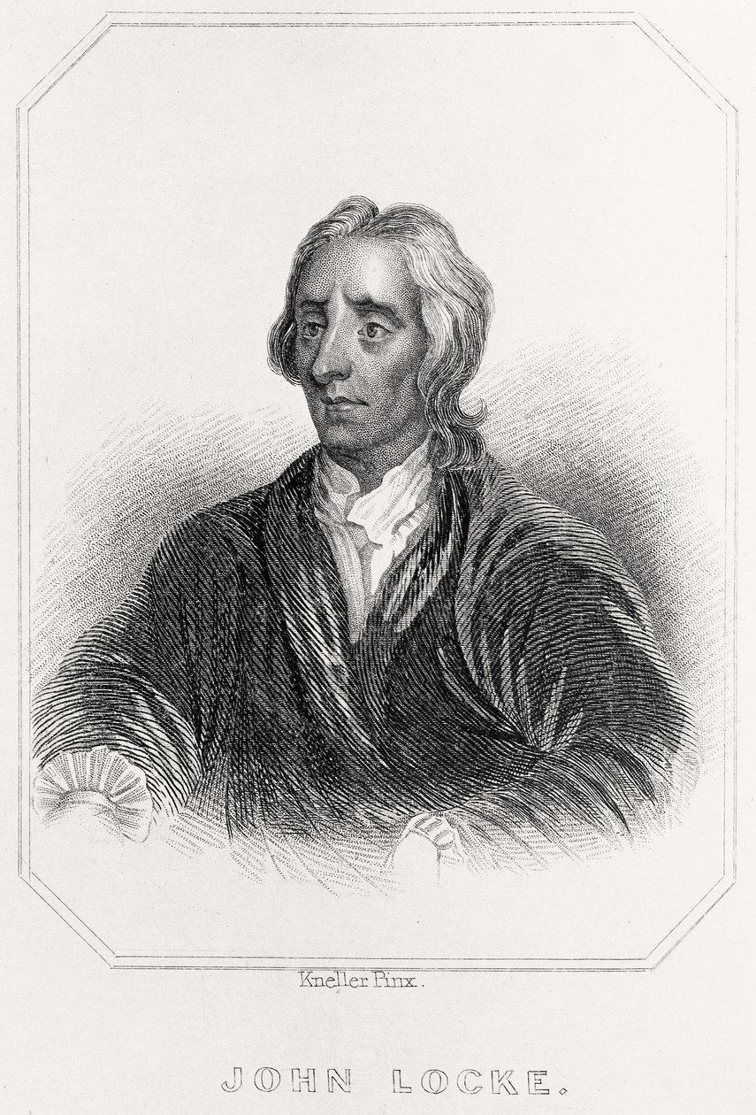 John Locken muotokuva, 1835 tekijältä English School