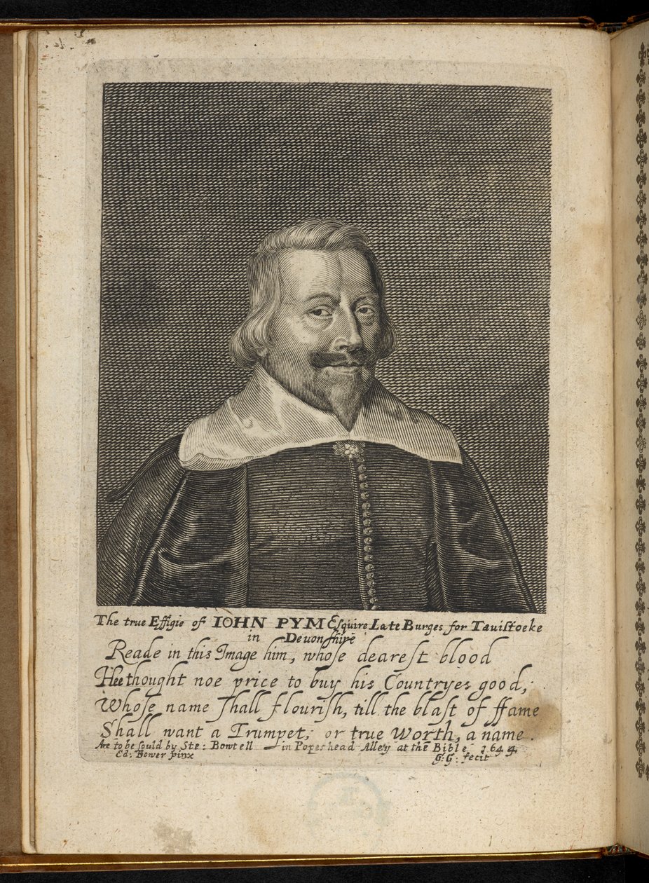 John Pymin muotokuva Threnodiasta tekijältä English School