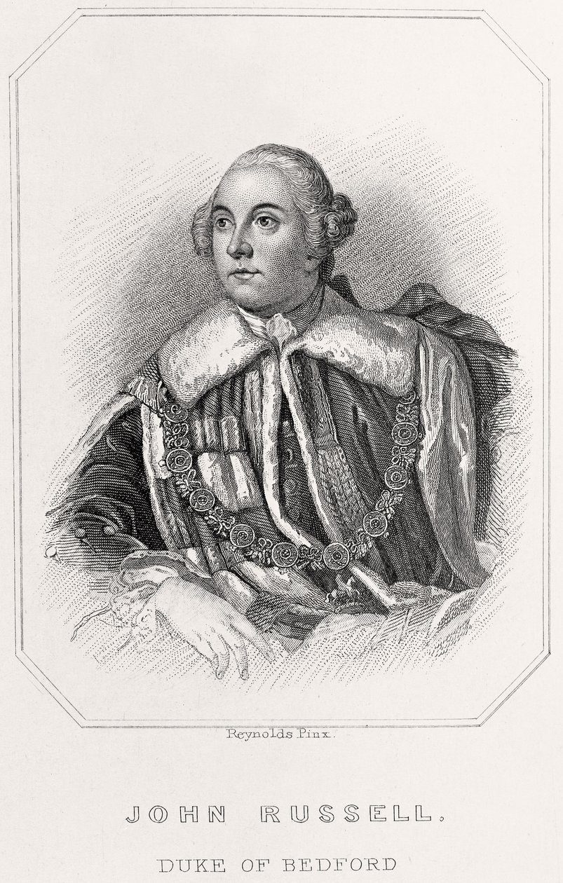 John Russellin, Bedfordin herttuan muotokuva, 1835 tekijältä English School
