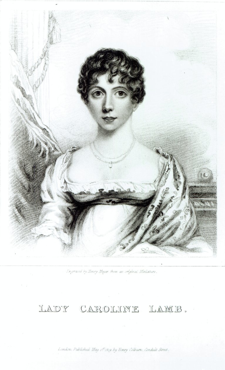 Henry Meyerin kaivertama Lady Caroline Lambin (1785-1828) muotokuva tekijältä English School